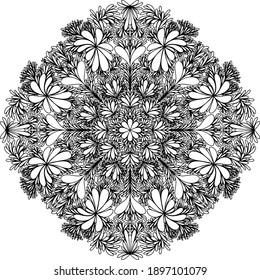 Easy Fun Printable Coloring Page Design Stock Vector (Royalty Free ...