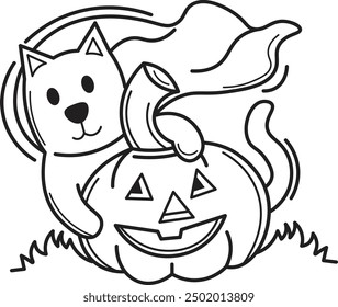 Einfache Halloween Fledermaus Malvorlage für Kinder