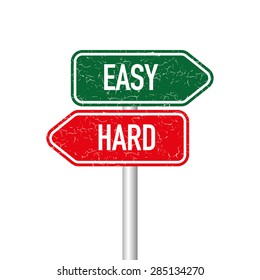 Easy and hard signpost