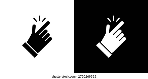 Easy icon. Black and white simple flat design icon
