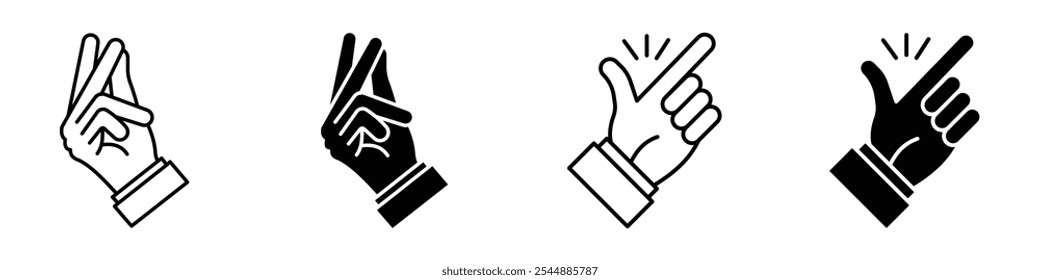 Easy icon collection in black and white filled and solid vector style.