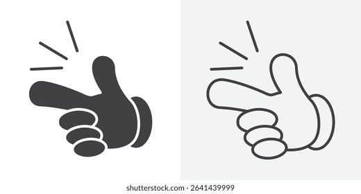 Easy icon Line graphics illustration