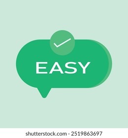 Easy icon. Linear vector illustration. Outline easy icon vector. Thin line symbol for use on web and mobile apps, logo, print media.
