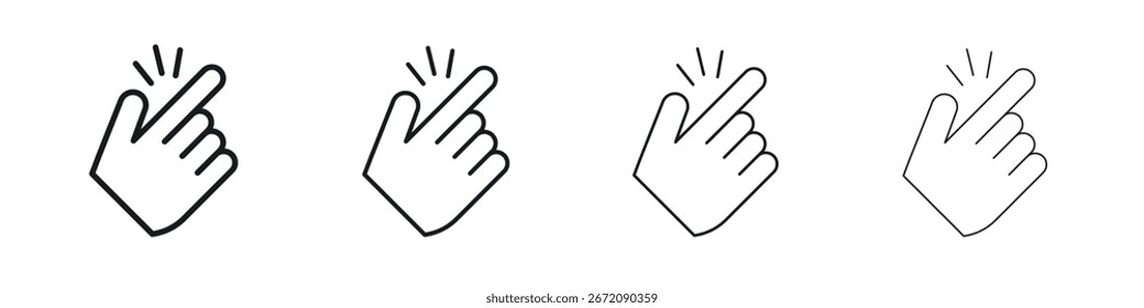 Ícone fácil. linhas de traçados mínimos para designs da Web