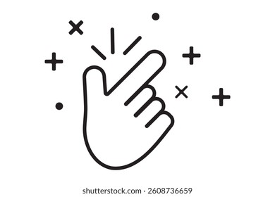 Easy icon Outline vector sign