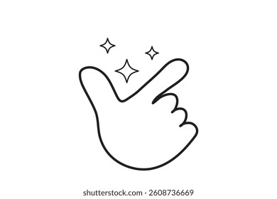 Easy icon Outline vector sign