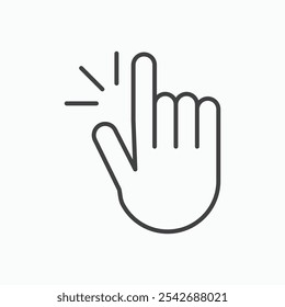 Easy icon in thin black lines