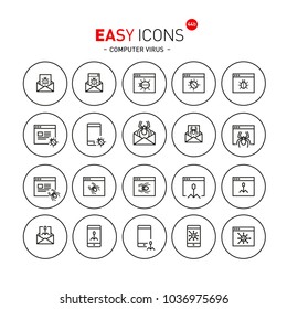 Easy icons 44b Computer virus