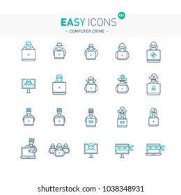 Easy icons 45e Computer crime