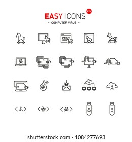 Easy icons 49a Computer virus