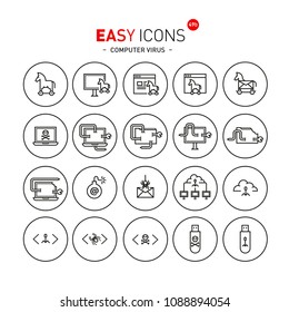 Easy icons 49b Computer virus