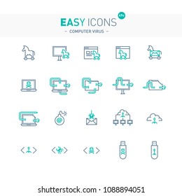 Easy icons 49e Computer virus