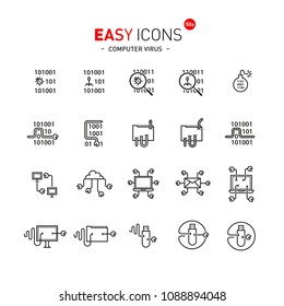 Easy icons 50a Computer virus