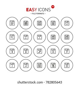 Easy icons. File formats.