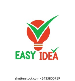 Easy idea logo design clipart 

