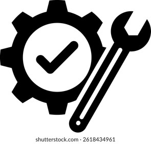 Easy Installation Icon Glyph Vector Illustration