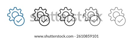 Easy Installation icon Outline vector logo for web ui
