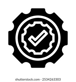 easy installation icon with style glyph