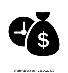 Easy instant credit, loan payment, fast money icon, finance thin line symbol.