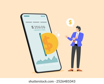 Fácil investimento com a aplicação de smartphone