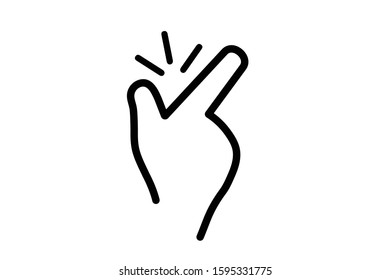 Easy line icon vector isolated