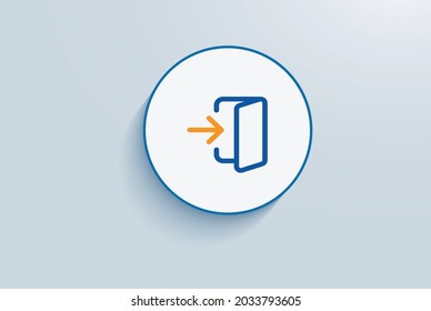 Easy Login Processes Icon vector design