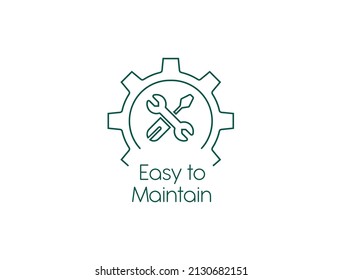 Easy To Maintain Icon Vector Illustration 