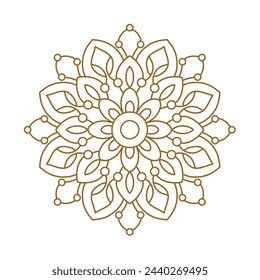 easy mandala art for mehendi design, yoga logo, mandala design
