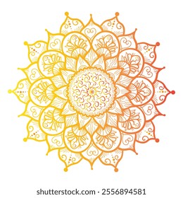 Easy Mandala Black and White Circle Outline - Mandala Coloring Pages for Adults and Kids - Simple Mandalas Artwork Vector