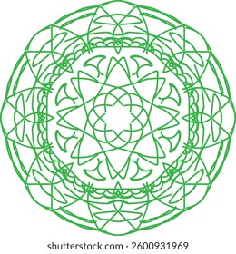 Easy Mandala Black and White Circle Outline - Mandala Coloring Pages for Adults and Kids - Simple Mandalas Artwork Vector