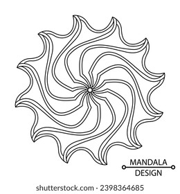 Easy Mandala Coloring Book Pages for Adults to Relax, Experiences Give Relief. Resizeable Vector File.