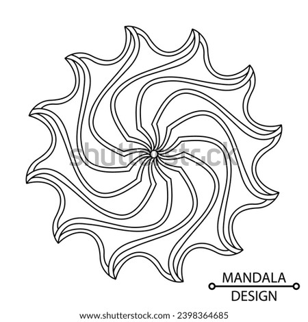 Easy Mandala Coloring Book Pages for Adults to Relax, Experiences Give Relief. Resizeable Vector File.