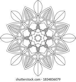 Un libro sencillo y sencillo para principiantes, adultos mayores y niños. Conjunto de motivos florales de Mehndi para el dibujo y tatuaje de Henna. Decoración de estilo étnico oriental, indio.