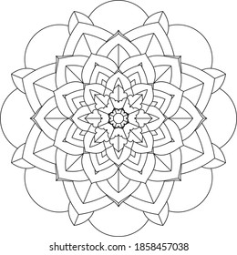 Un libro sencillo y sencillo para principiantes, adultos mayores y niños. Conjunto de motivos florales de Mehndi para el dibujo y tatuaje de Henna. Decoración de estilo étnico oriental, indio.
