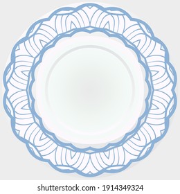 Easy mandala like flower . Round rosette. Vector iilustration