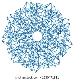 Easy mandala like snowflake or star, basic and simple mandalas coloring book for adults, seniors, and beginner. Digital drawing. Floral. Flower. Oriental. Book Page. Vector.