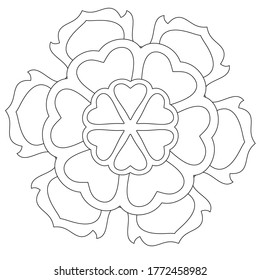 Easy Mandalas Coloring Book Coloring Pages Doodles Floral Boho Basic Pattern for beginners, Kids and Seniors