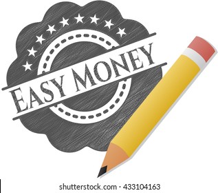 Easy Money pencil emblem