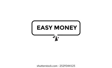 Easy money web banner templates. Vector Illustration 