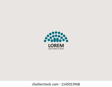 Easy neutral symbol. Logo design template for company.  Vector.