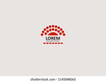 Easy neutral symbol. Logo design template for company.  Vector.