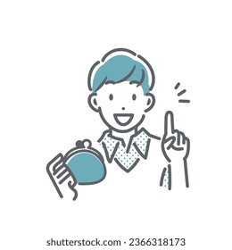 easy on wallet, simple and friendly illustration