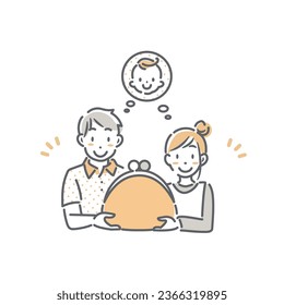 easy on wallet, simple and friendly illustration