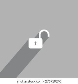 Easy open lock icon