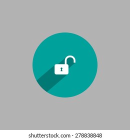 Easy open lock icon