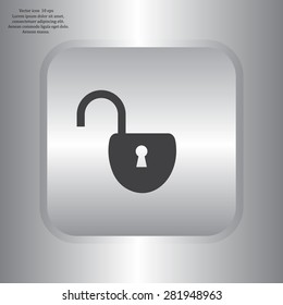 Easy open lock icon