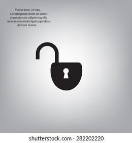 Easy open lock icon