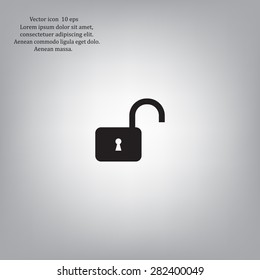 Easy open lock icon