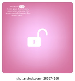 Easy open lock icon