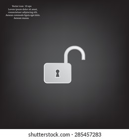 Easy open lock icon